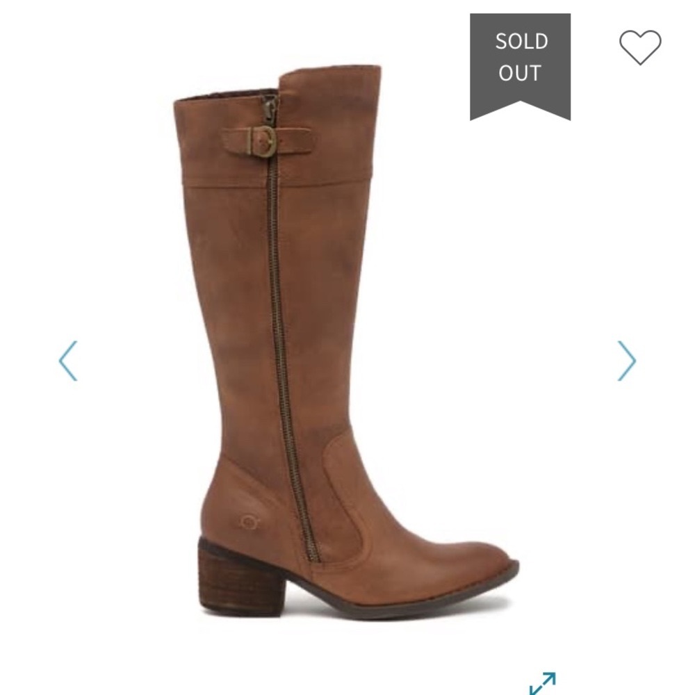 NWOT Born Fannar Leather Knee High Boot - Picture 2 of 11